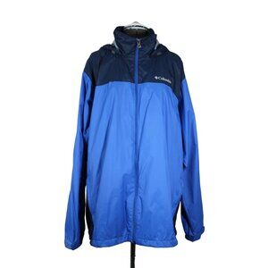 Columbia men's colorblock Glennaker‎ packable windbreaker jacket L